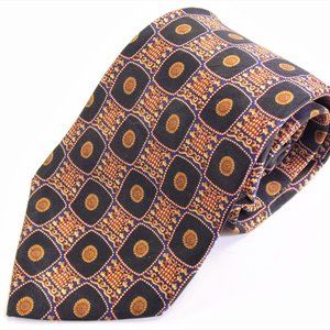 Lanvin Multicolor Checkered 100% Silk Mens Necktie
